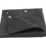 Black 90 % Shade Mesh Tarp With Grommet - 4Oz Knitted Mesh